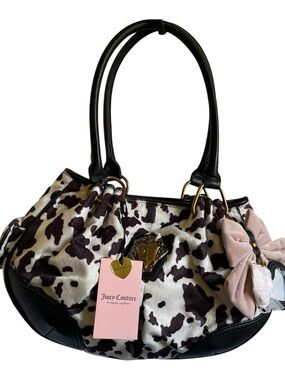 Juicy Couture “Romance Satchel” Cow Print Purse - NWT** VIRAL**